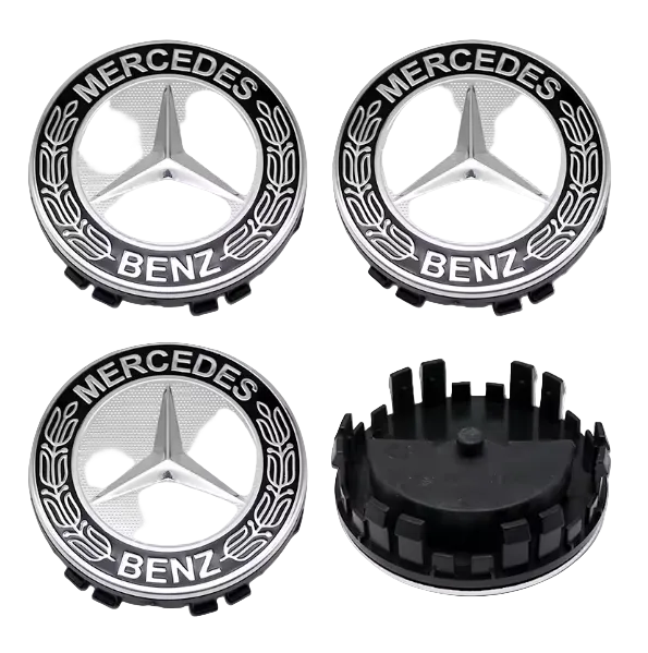 Mercedes Floating Centre Cap / Hub Cap Emblem Kit (75mm)