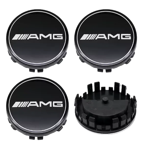 Mercedes Floating Centre Cap / Hub Cap Emblem Kit (75mm)