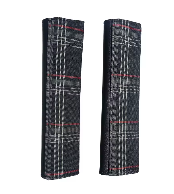 Tartan Seat Belt Covers (Set Of 2)