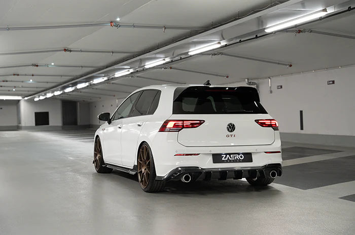 VW GOLF GTI MK8 EVO-1 GLOSS BLACK SIDE SKIRTS BY ZAERO (2020+)