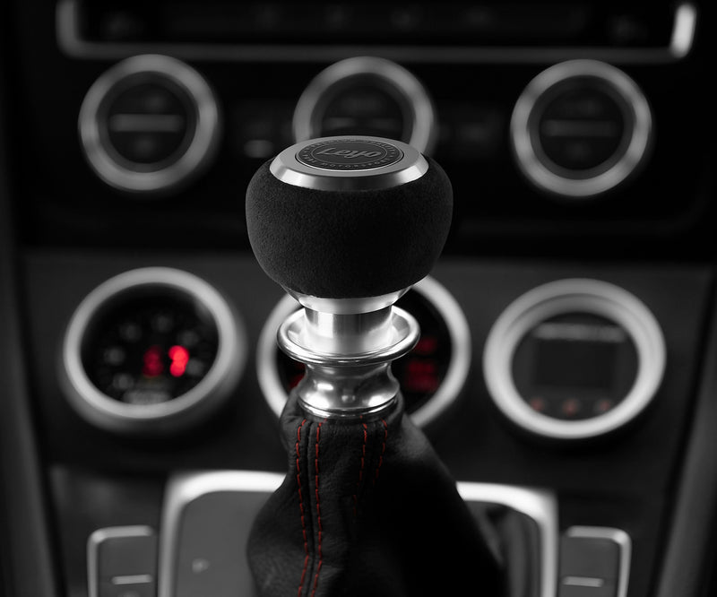 Leyo Motorsport Black Alcantara DSG Shift Knob (Black Anodized)