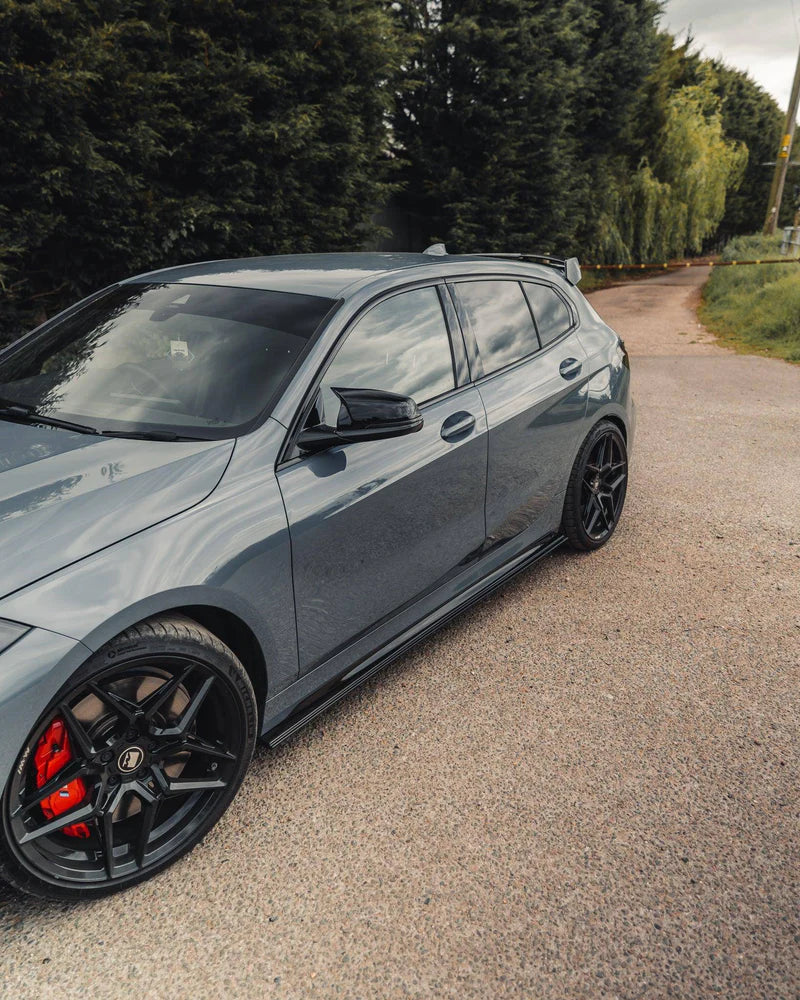 BMW 1 SERIES & M135I F40 EVO-1 GLOSS BLACK SIDE SKIRTS BY ZAERO (2019+)