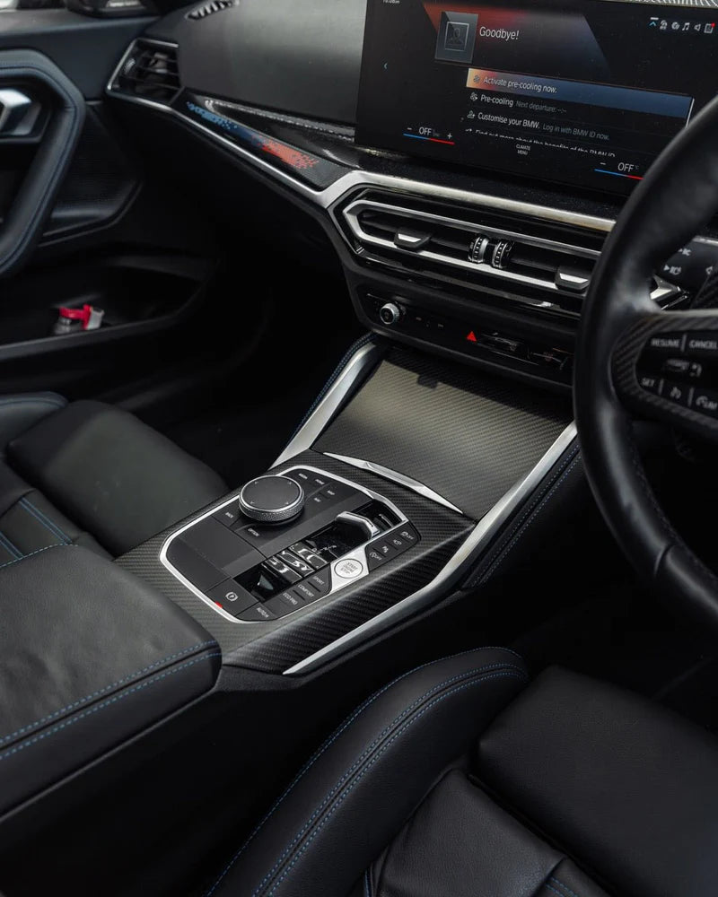 TRE BMW 2 Series & M240i G42 iDrive 8 Pre-Preg Carbon Fibre Centre Console Trim Set (2021+)