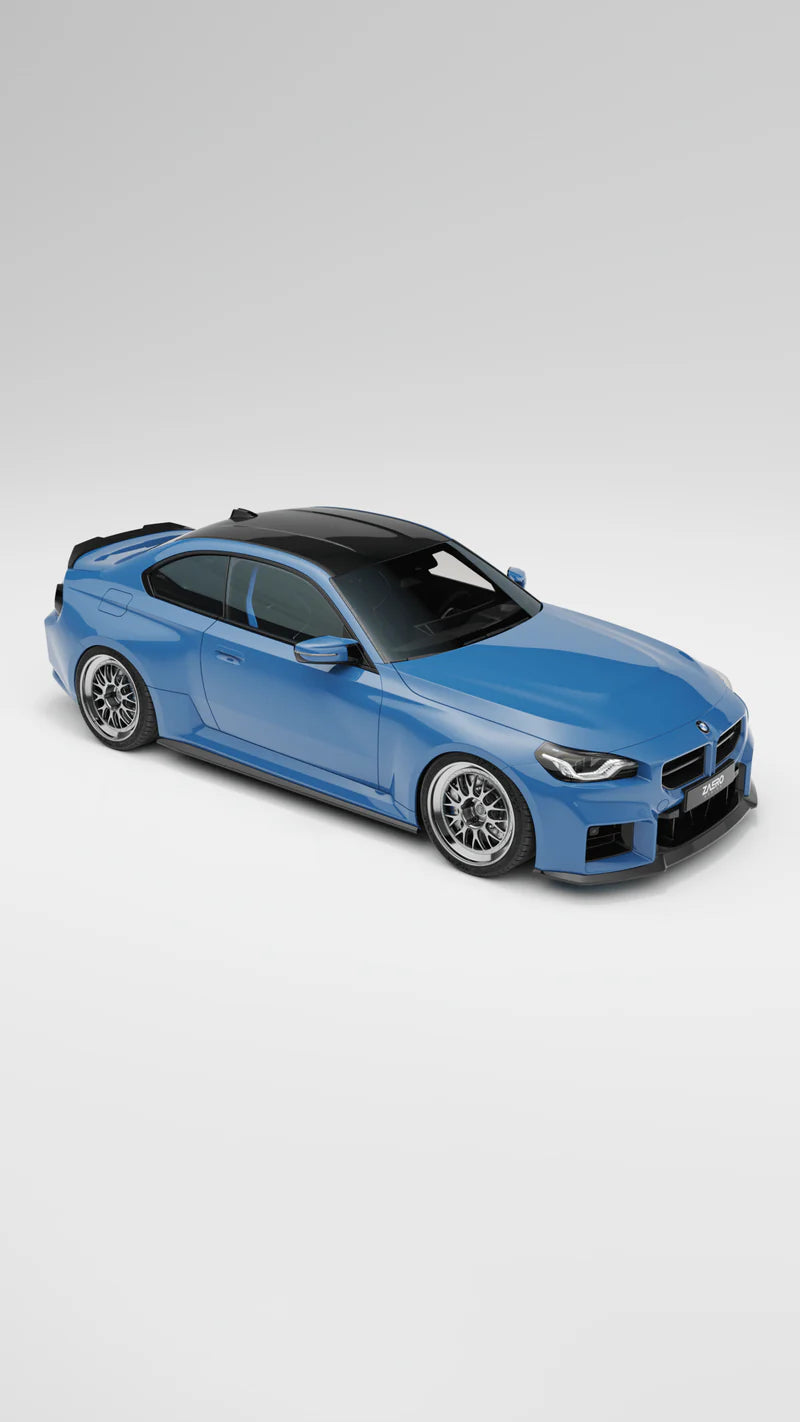 BMW M2 G87 EVO-S Gloss Black Front Grilles by ZAERO (2023+)
