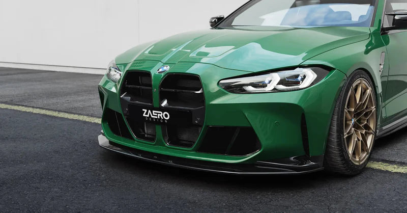 BMW M3 G80 G81 & M4 G82 G83 EVO-S Gloss Black Front Kidney Grilles by ZAERO (2021+)