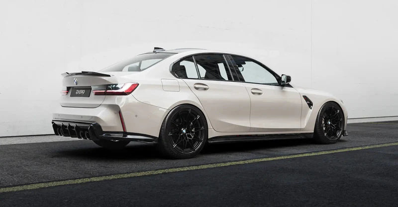 BMW M3 G80 Saloon & 3 Series G20 EVO-S Gloss Black Rear Spoiler Lip by ZAERO (2021+)