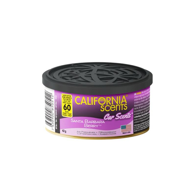 California Scents Santa Barbara Berry Car & Home Air Freshener Can Tin