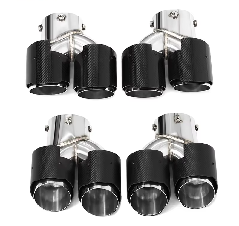 BMW Quad Carbon Exhaust Tips For 2 Series M240i G42 | 3 Series M340i G20/G21 | 4 Series M440i G22