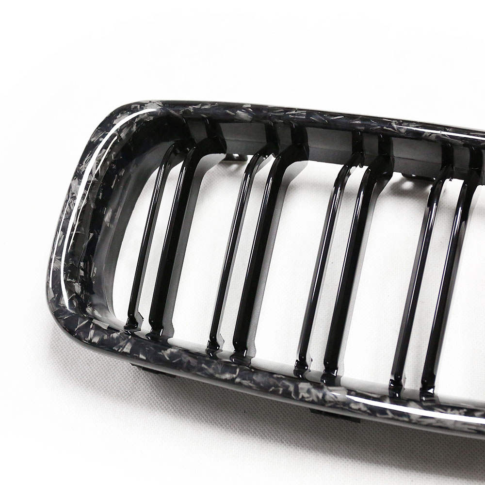 BMW 1 Series F21 Double Slat Forged Carbon Fibre Kidney Grilles Pair (2015 - 2019)