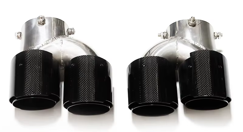 BMW Quad Carbon Exhaust Tips For 2 Series M240i G42 | 3 Series M340i G20/G21 | 4 Series M440i G22