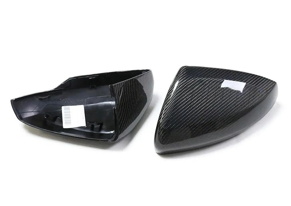 Volkswagen Polo AW MK6 / MK6.5 Carbon Fibre Replacement Mirror Covers (2018+ Models)