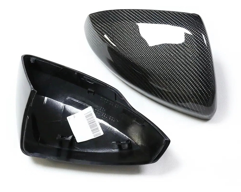 Volkswagen Polo AW MK6 / MK6.5 Carbon Fibre Replacement Mirror Covers (2018+ Models)