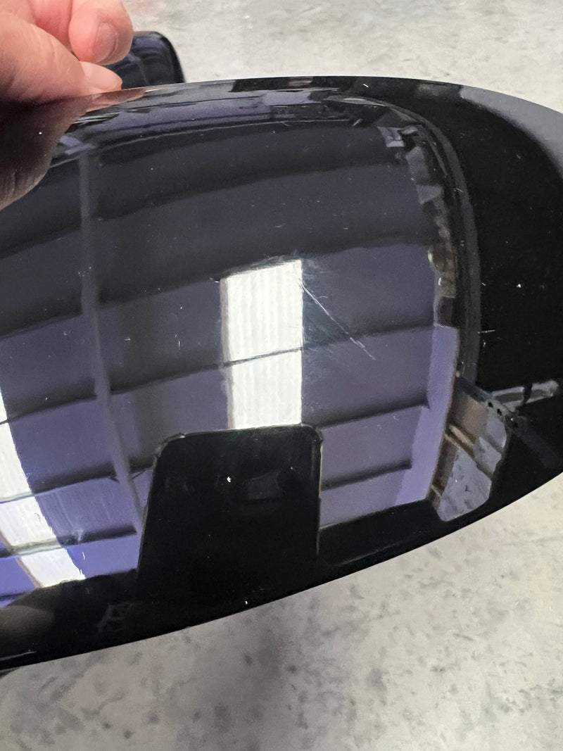 **CLEARANCE** - 105 - VW Golf MK8 / ID3 Mirror Covers Gloss Black (With Lane Assist) “MINOR SCRATCHES”