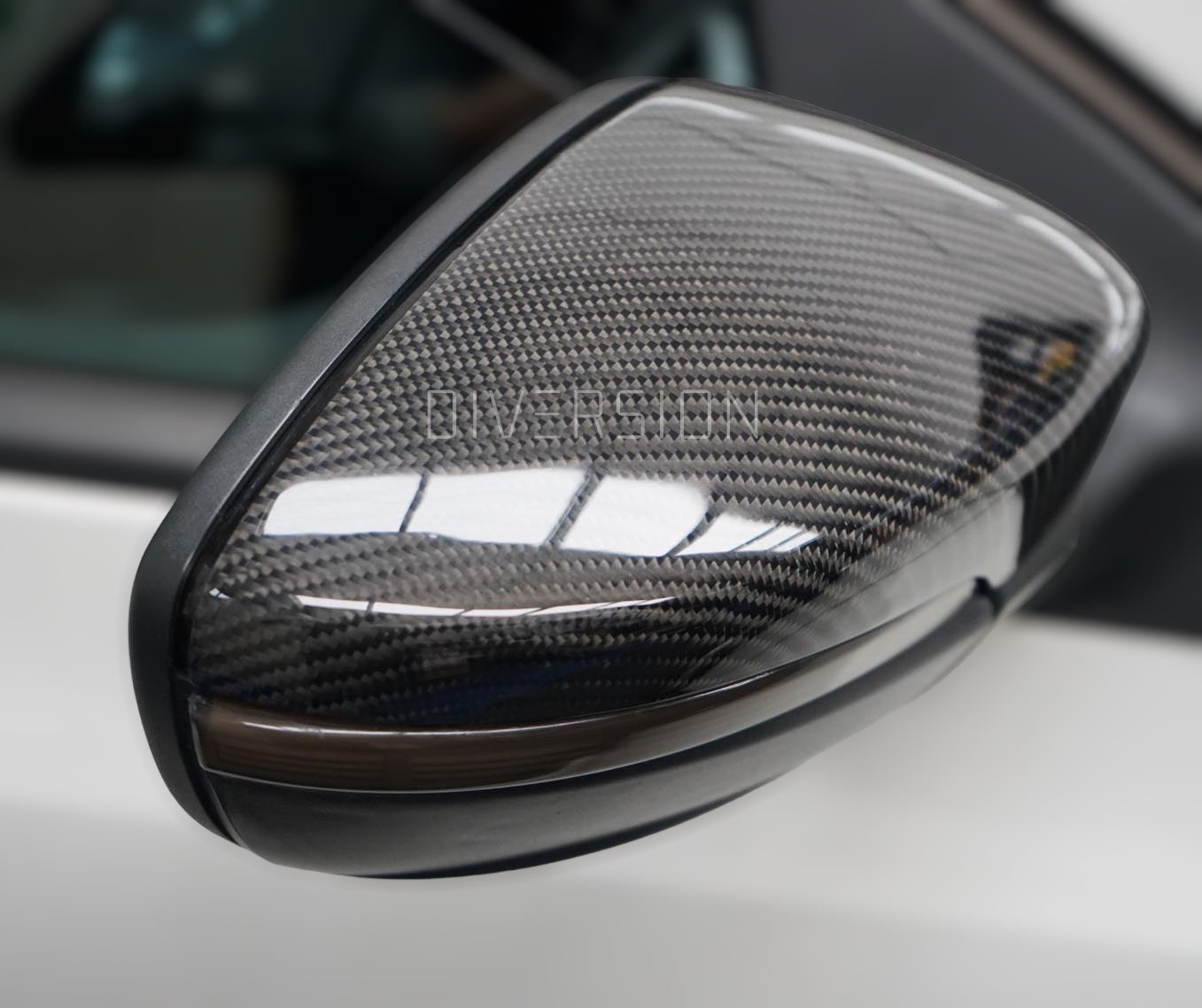 Volkswagen Scirocco / Beetle / Jetta Carbon Fibre Wing Mirror Replacement Caps (2009+ Models)