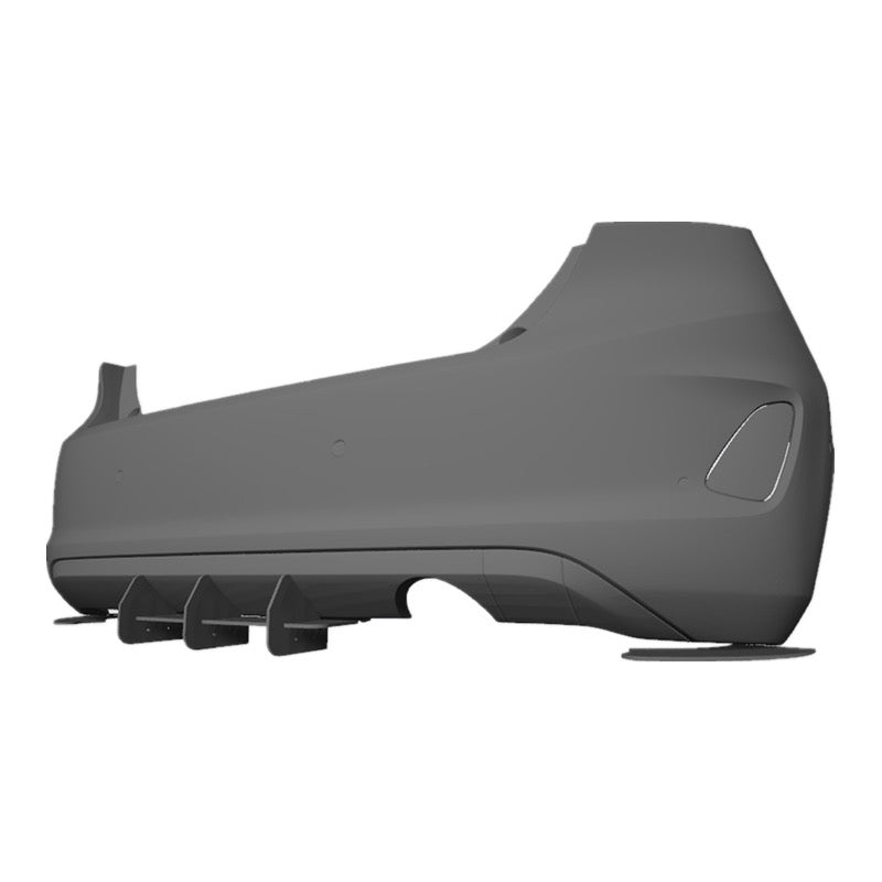 Ford Fiesta MK8 Rear Fin Diffuser (Standard Bumper 2018+) - DAS Automotive