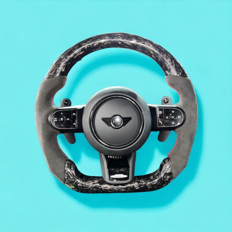 Mini Cooper S Custom Carbon Fibre Steering Wheel (2021+ Model)