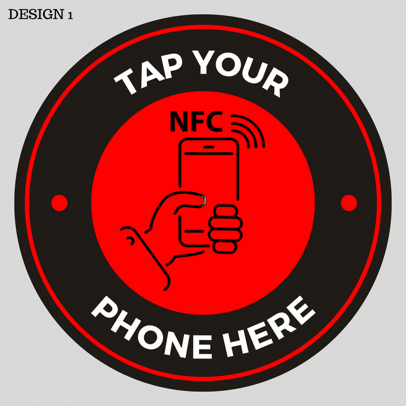 CUSTOM NFC Chip Tap Sticker (Add Your Own Link)