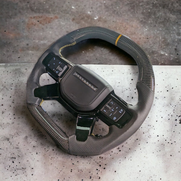 Land Rover Defender Custom Carbon Fibre Steering Wheel (2021+ Models)