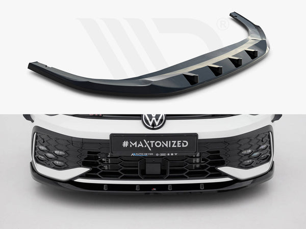 Maxton Front Splitter V5 Volkswagen Golf GTI / GTE / R-Line Mk8 Facelift Models