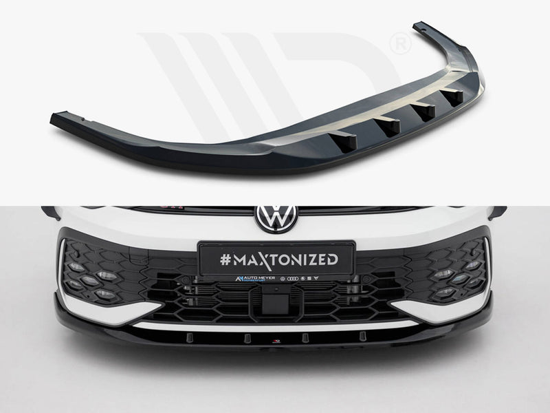 Maxton Front Splitter V5 Volkswagen Golf GTI / GTE / R-Line Mk8 Facelift Models