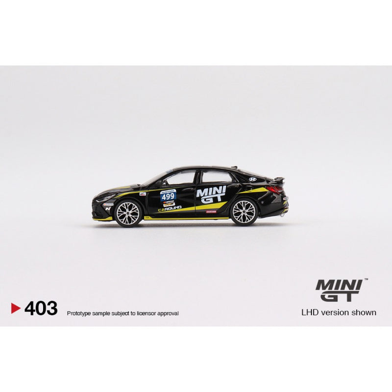 MINI GT 1/64 HYUNDAI ELANTRA N NO.499 CAROUND RACING HYUNDAI N-FESTIVAL (LHD)