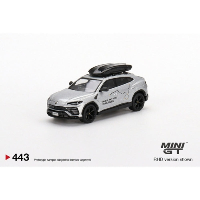 MINI GT - 1/64 LAMBORGHINI URUS UNLOCK ANY ROAD HONG KONG EXCLUSIVE NO.443 (RHD)