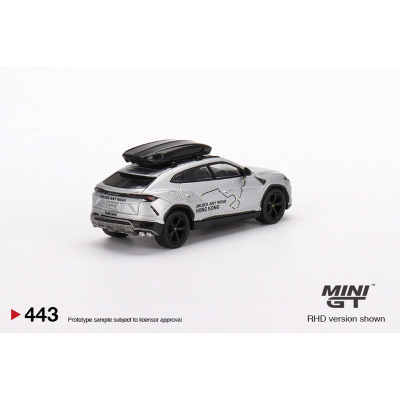 MINI GT - 1/64 LAMBORGHINI URUS UNLOCK ANY ROAD HONG KONG EXCLUSIVE NO.443 (RHD)