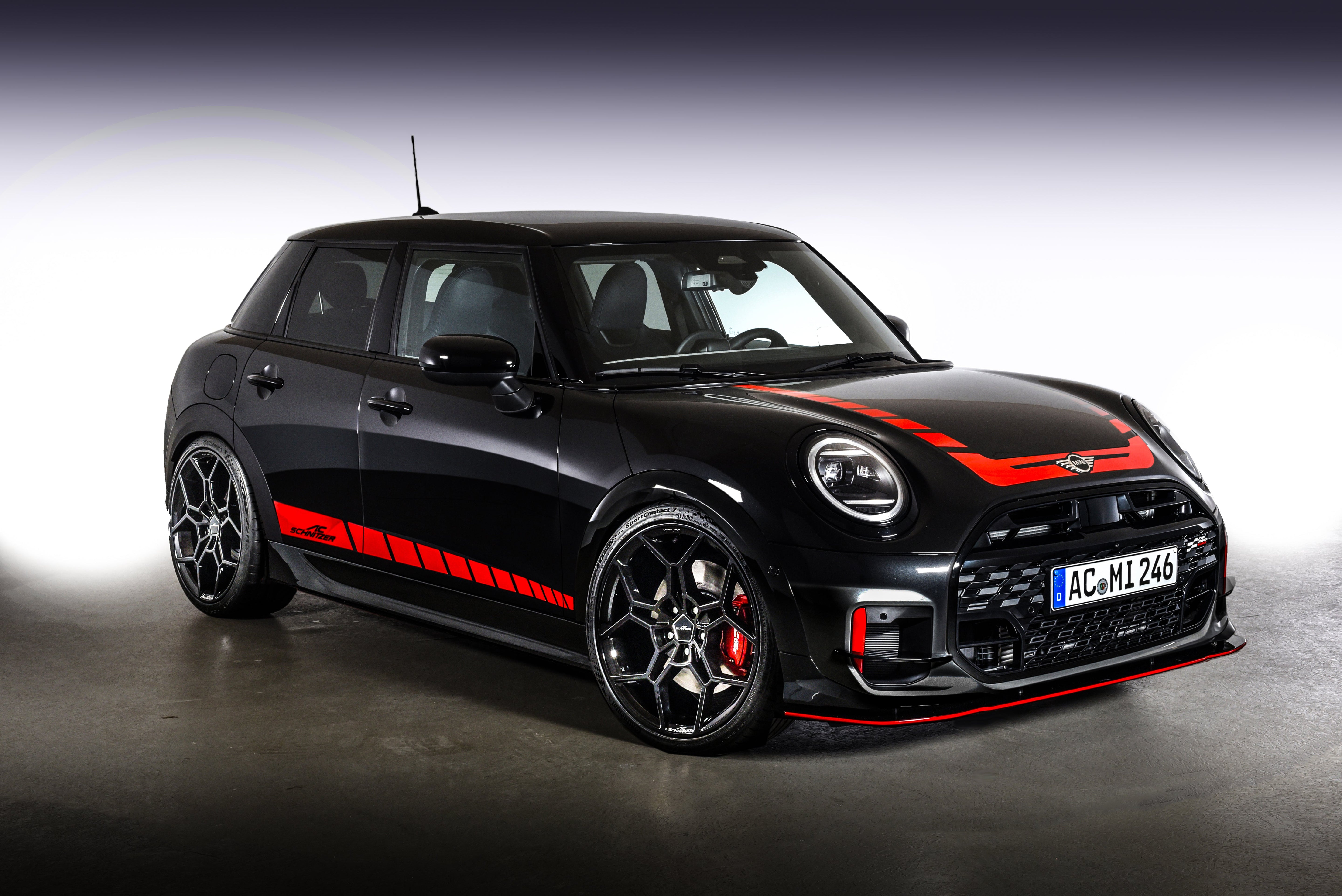 AC Schnitzer decal set hood red for MINI F65 (51142663104)