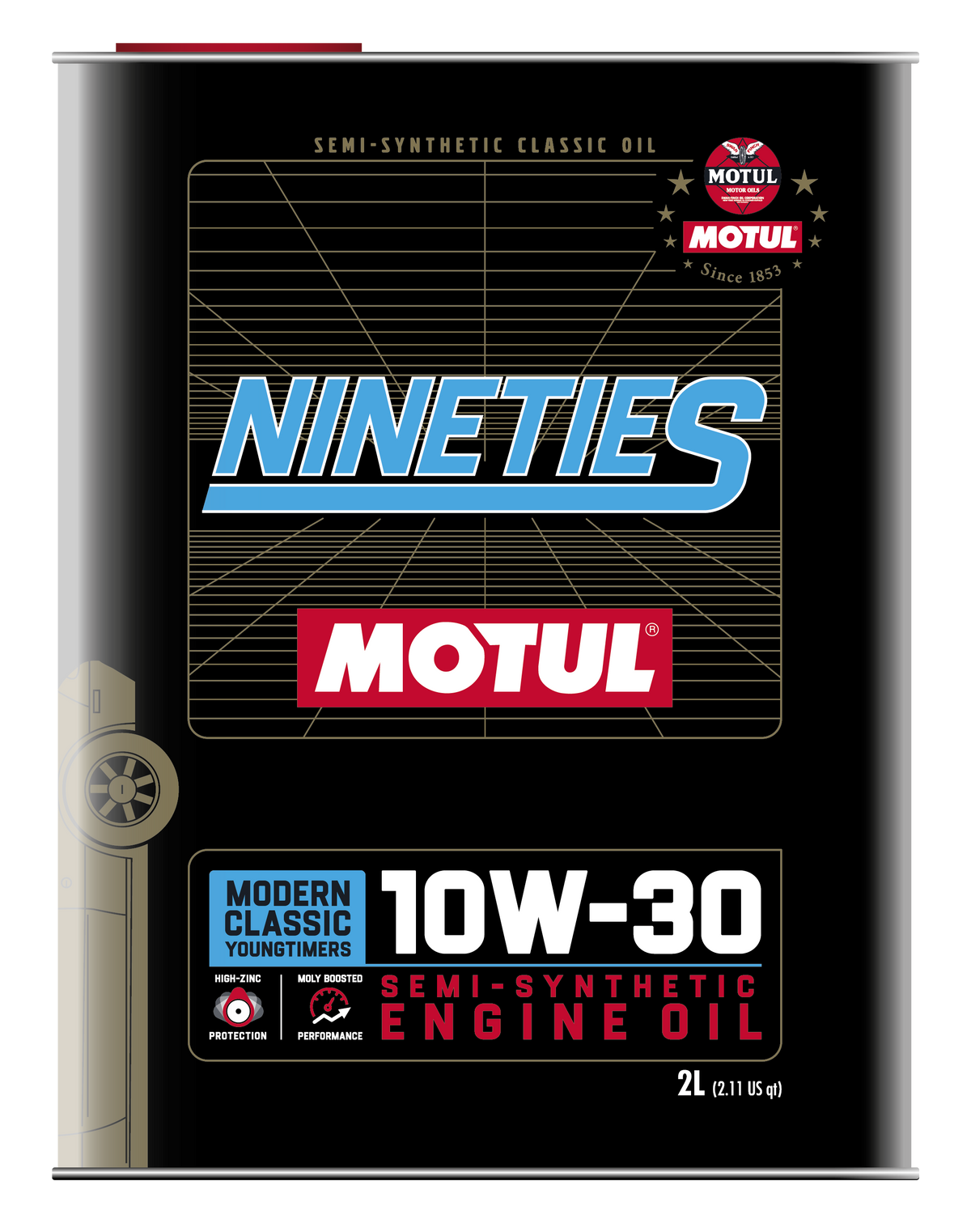 Motul CLASSIC NINETIES 10W-30 (METAL TIN) Engine Oil