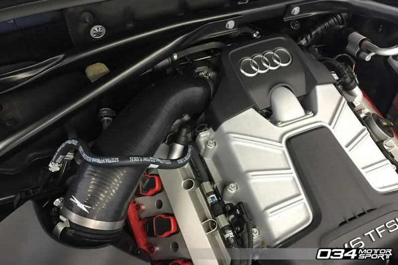 034Motorsport Audi Q5/SQ5 3.0 TFSI Throttle Body Inlet Hose, High-Flow Silicone