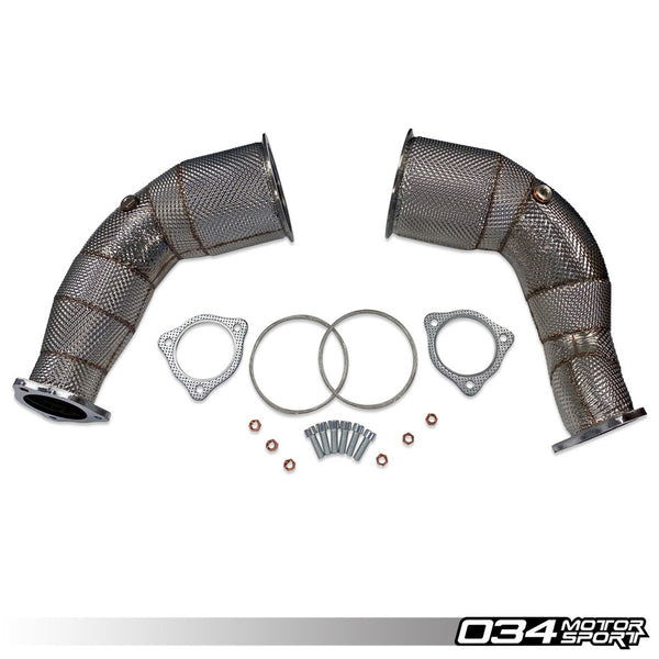 034Motorsport Stainless Steel Racing Catalyst Set, B9 Audi RS4/RS5