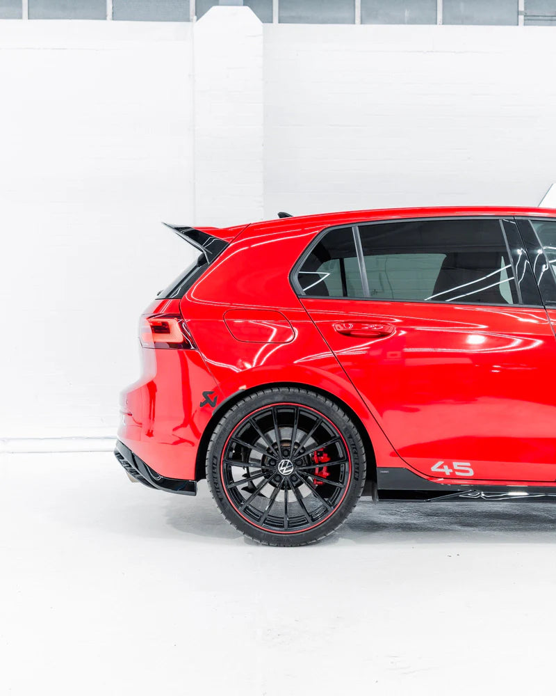 VW Golf GTI Clubsport & Golf R Mk8 EVO-1 Gloss Black Rear Spoiler by ZAERO (2020+)