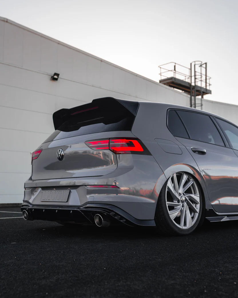 VW Golf R-Line / GTI / R / GTD / GTE Mk8 & Mk8.5 EVO-1 Gloss Black Rear Spoiler by ZAERO (2020+)