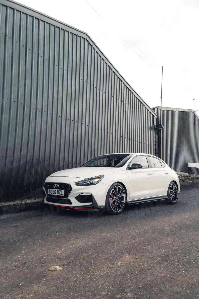 HYUNDAI I30 N EVO-1 GLOSS BLACK SIDE SKIRTS BY ZAERO (2018+, PD)