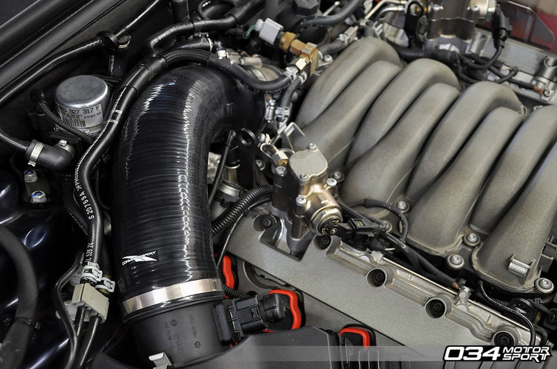 034Motorsport Silicone Throttle Body Inlet Hose, High-Flow, B8 Audi S5 4.2L FSI V8