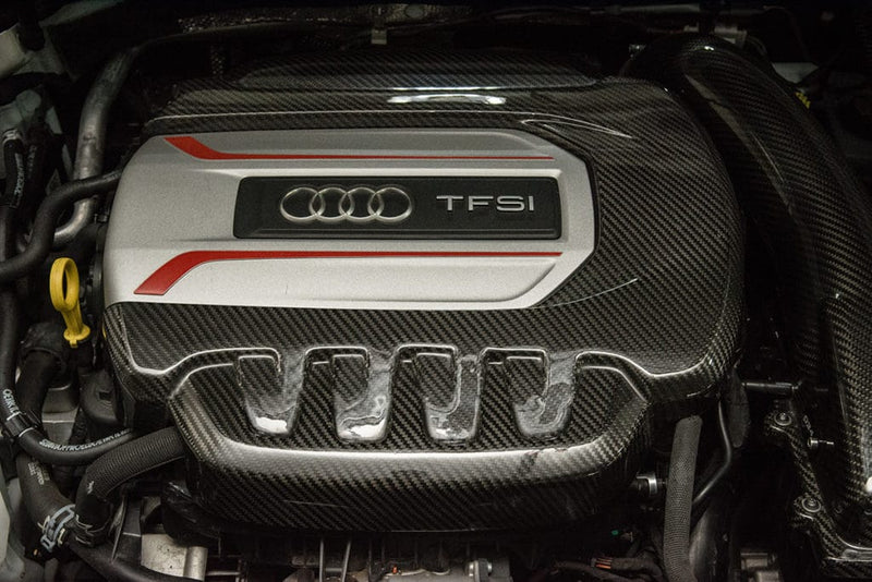 034Motorsport Carbon Fiber Engine Cover, 8V Audi S3 & MkIII Audi TTS - Diversion Stores Car Parts And Modificaions