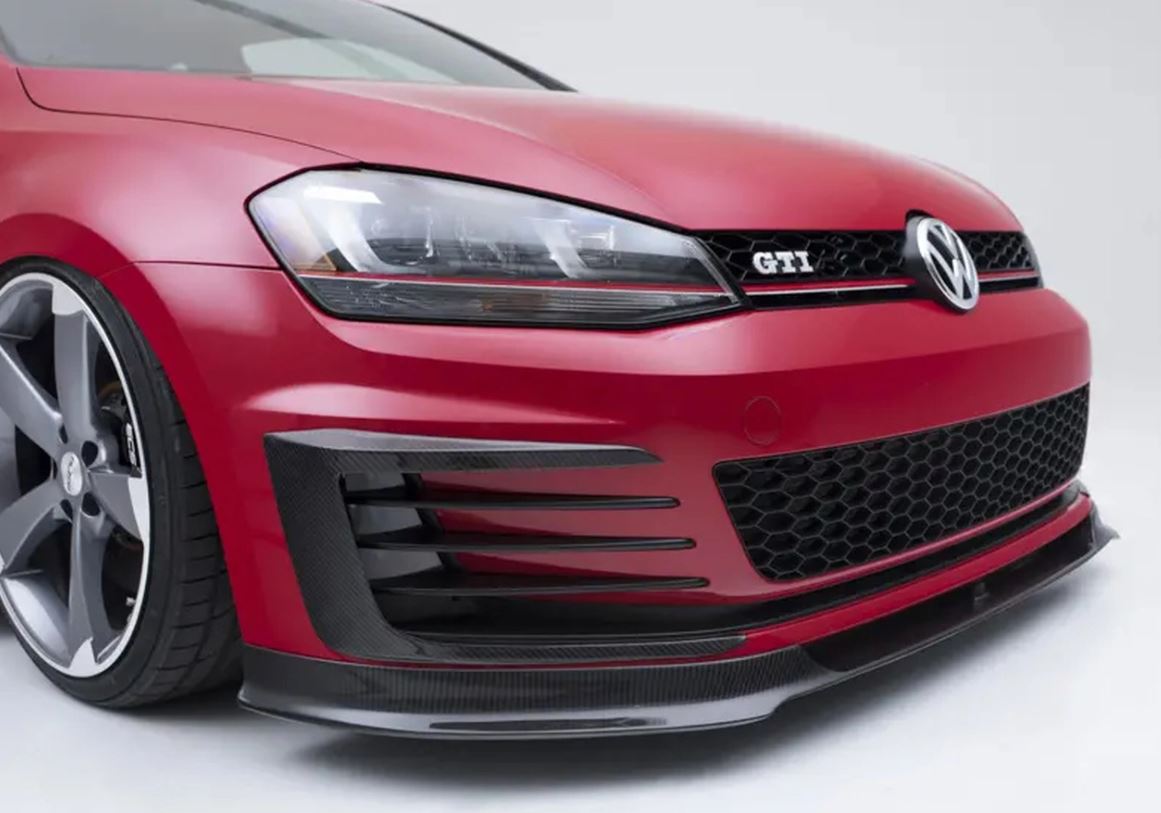 ECS Tuning Carbon Fibre Front Bumper Grille Flare Set - Mk7 GTI