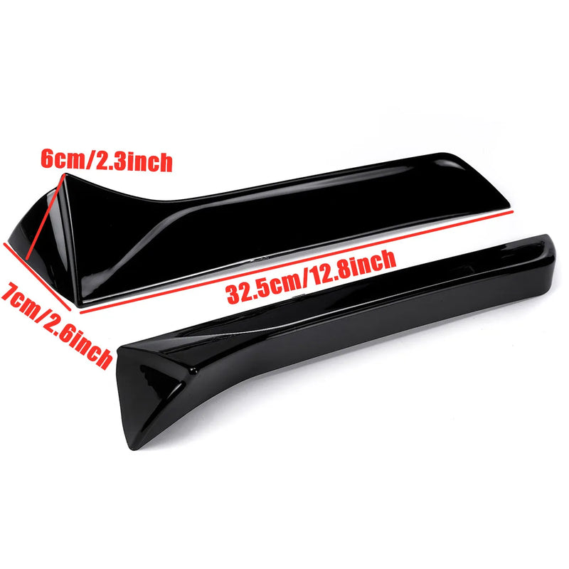 Seat Leon MK3/MK3.5 Gloss Black Side Spoiler Pair (2013-2021)