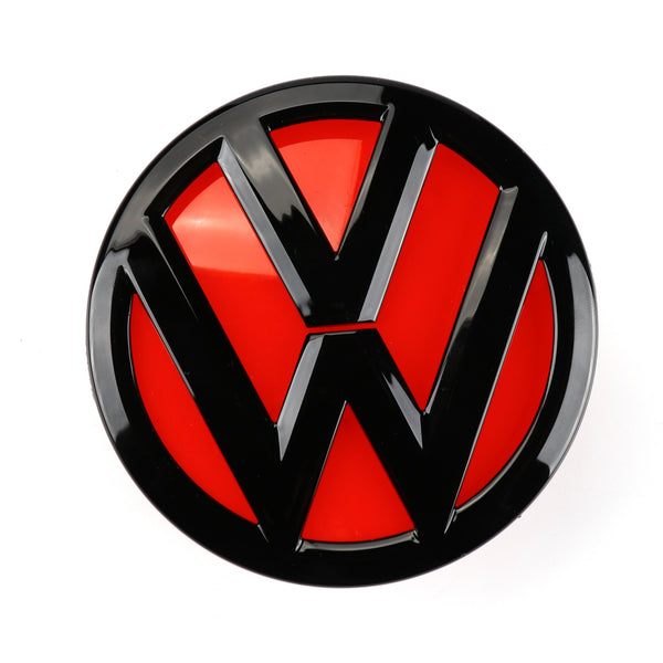 Volkswagen Polo MK5 6R / 6C Gloss Black & Red Rear Boot Replacement Badge (2009 - 2017 Models)