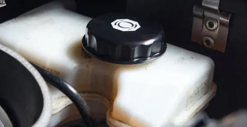 ECS Tuning Billet Brake Fluid Cap - Black Anodized