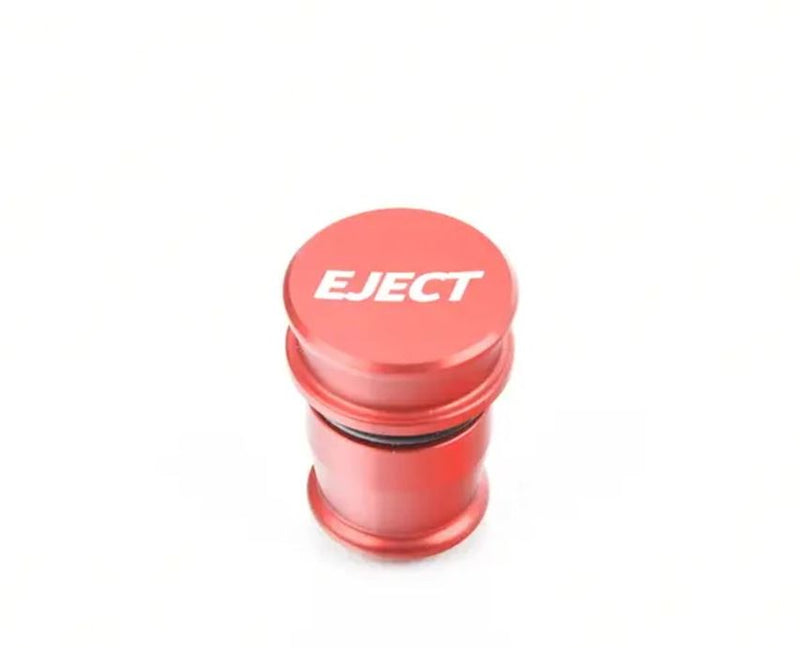 ECS Tuning Billet Power Port Plug - "Eject" - Red Anodized