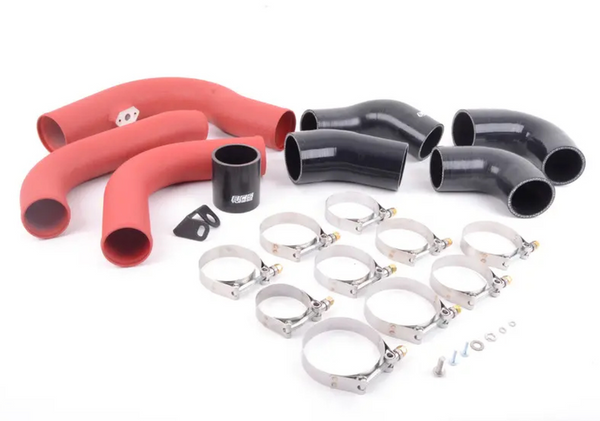 ECS Tuning High Flow Intercooler Charge Pipe Kit - Wrinkle Red - 1.8T/2.0T Gen3