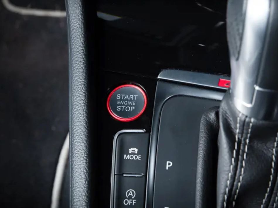 Golf R Auto Stop Engine Button ECS Tuning Red Start/Stop Button - Mk7 Golf