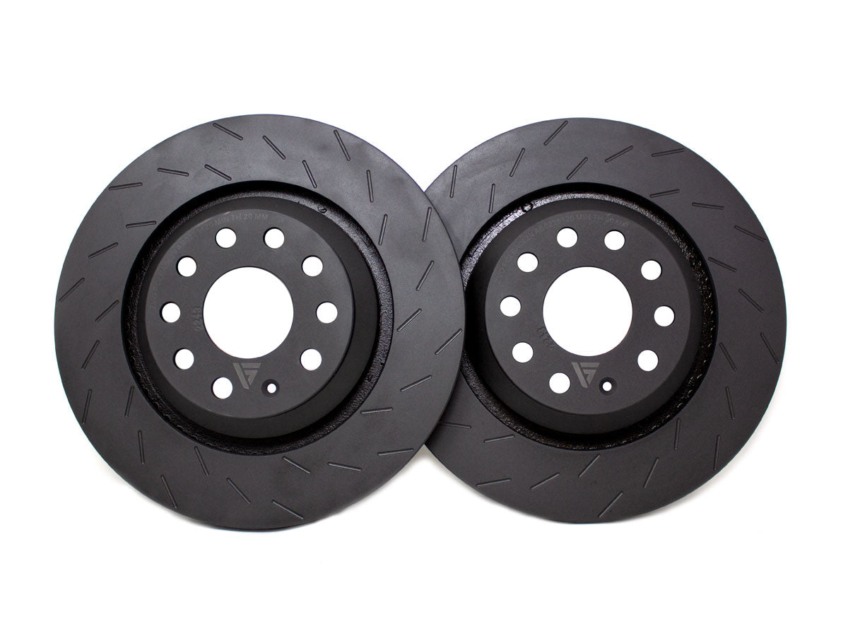 VAGSport 310mm Rear Brake Discs (Pair) – Tri-Slot Design – VS-BR-R01
