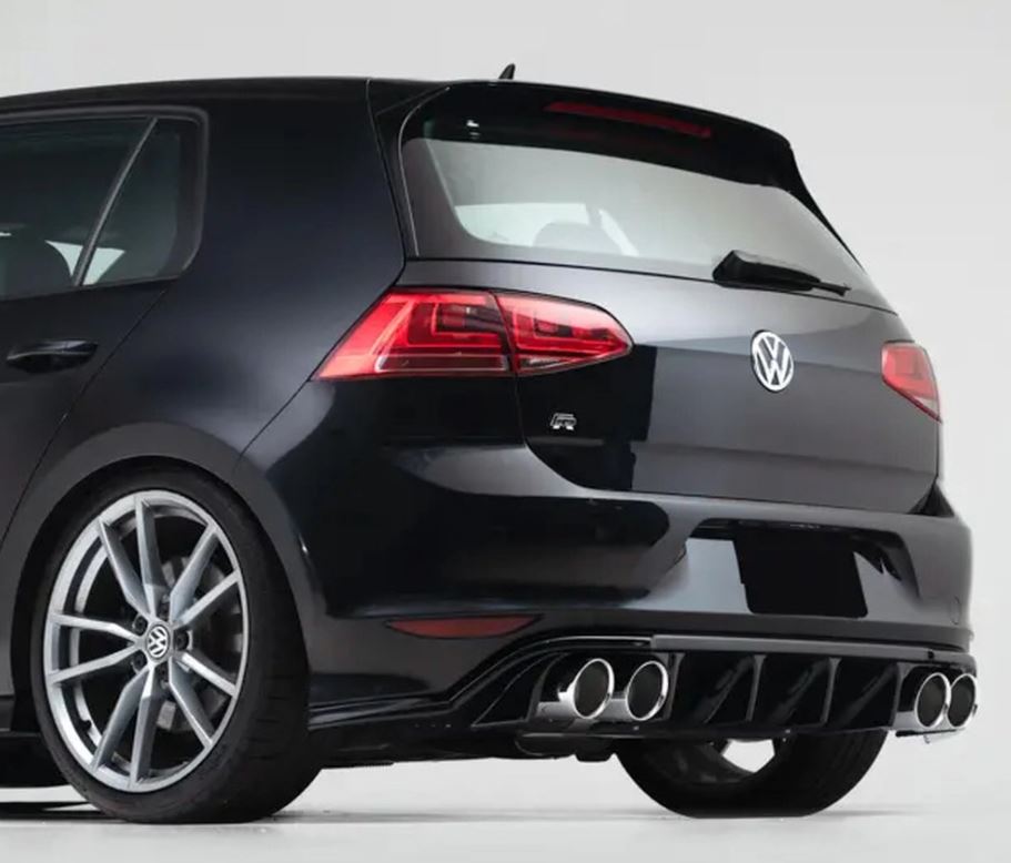 ECS Tuning Gloss Black Rear Diffuser - Golf 7 R
