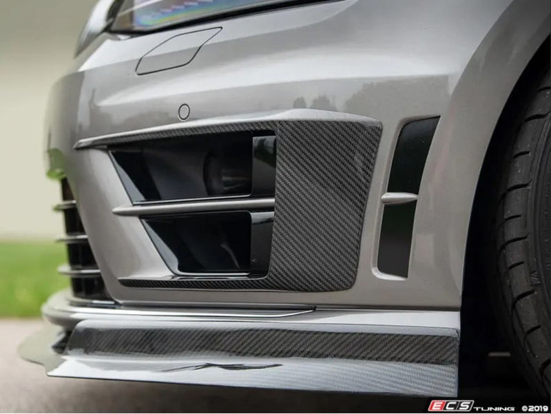 ECS Tuning Carbon Fibre Front Bumper Grille Flare Set - Golf Mk7 R