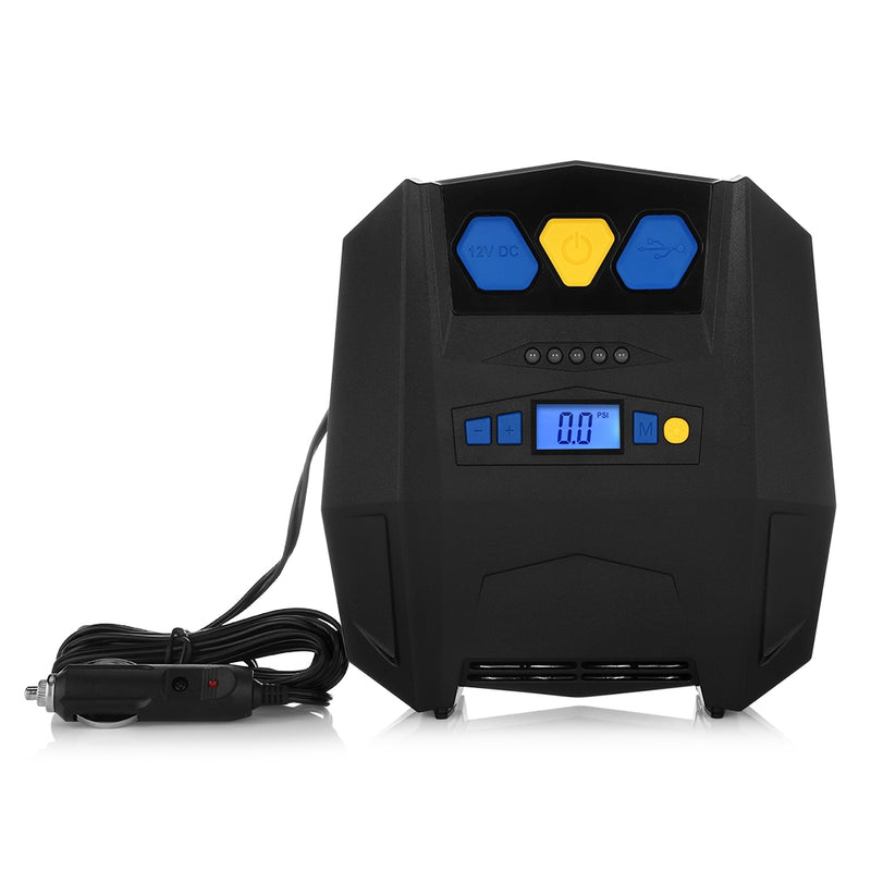 YY - 3602 Portable Car Tyre Air Pump with USB Charging Port - Diversion Stores Car Parts And Modificaions