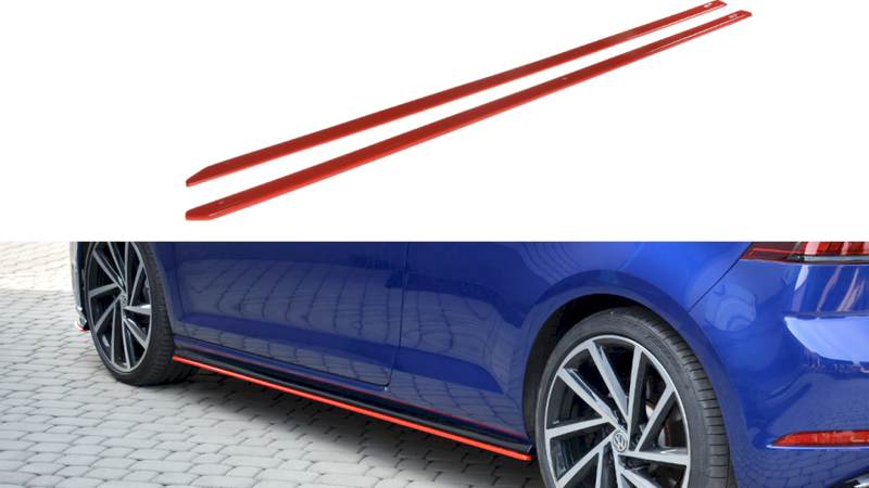 Maxton Design Side Skirts V.2 For Volkswagen Golf MK7.5 R (2017-2019)