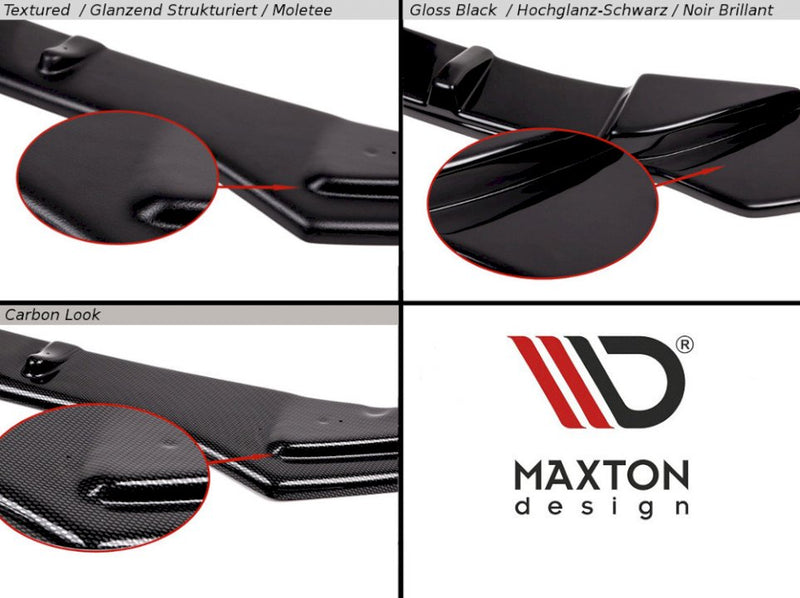 Maxton Design Central Rear Splitter for Volkswagen Golf MK7 GTI Clubsport (2016-2017)
