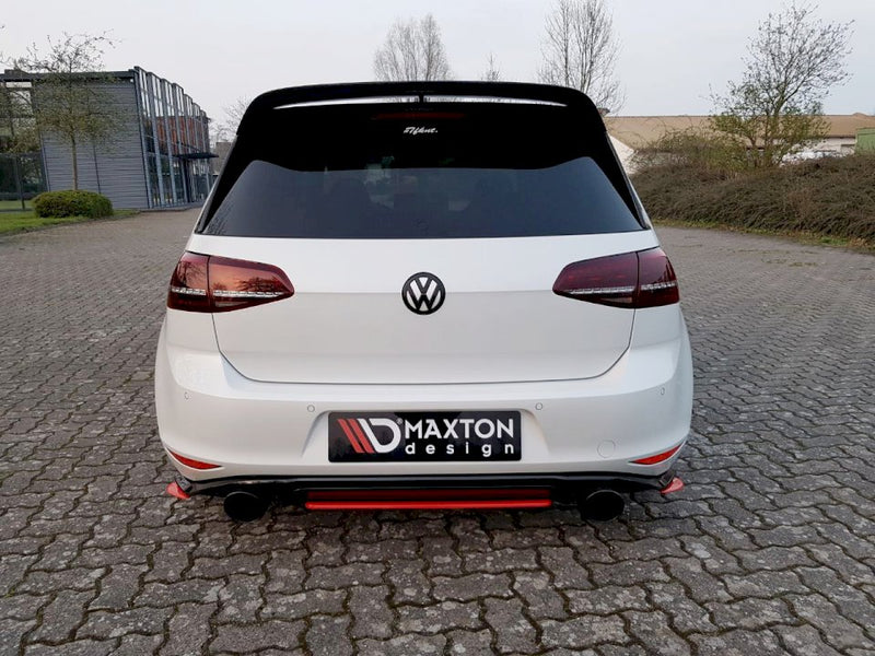 Maxton Design Central Rear Splitter for Volkswagen Golf MK7 GTI Clubsport (2016-2017)